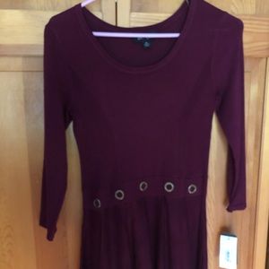 Burgundy dress